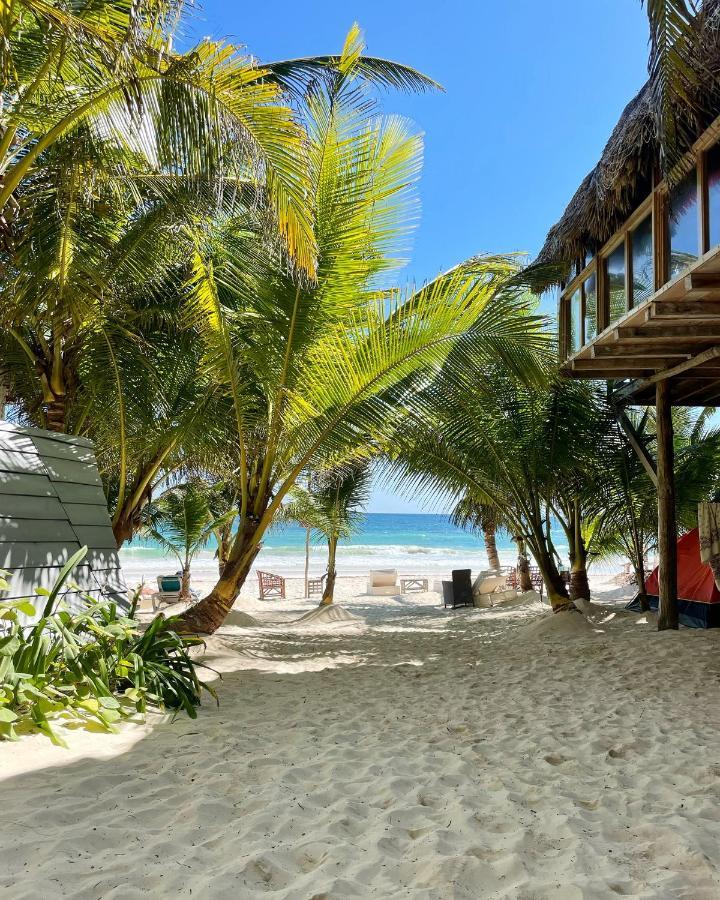 Chavez Eco Beach Camping And Cabanas Tulum Exterior foto